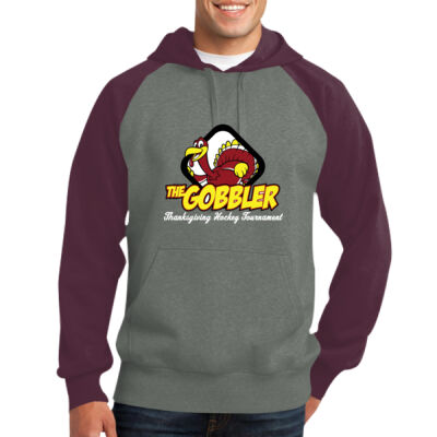 YHH Gobbler Raglan Hoodie - Raglan Colorblock Pullover Hooded Sweatshirt Thumbnail